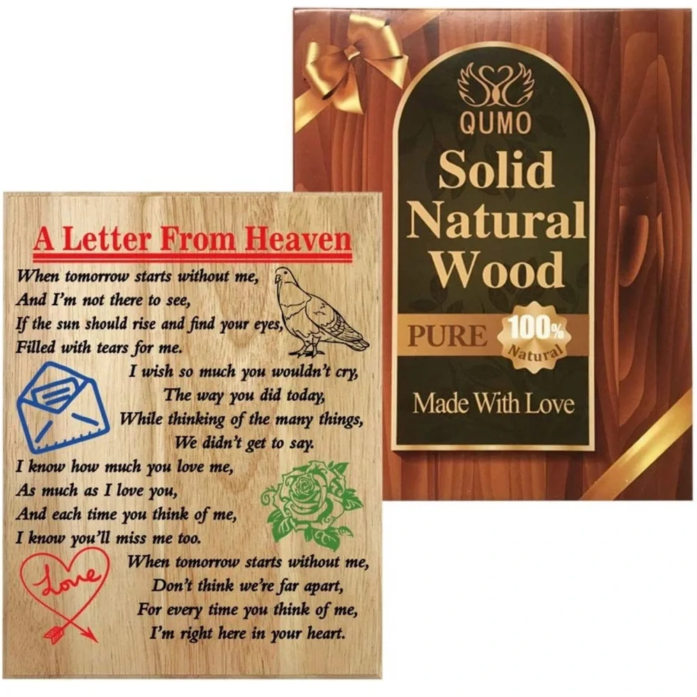 QUMO‎ A LETTER FROM HEAVEN MEMORIAL PLAQUE